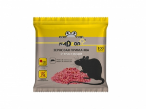 Зерновая приманка от мышей и крыс NASA367 100г Nadzor/50