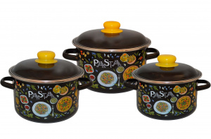 Набор 02 Pasta к.2,0/3,0/4,0л 1КВ021М черный