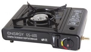 Плита газовая портативная ENERGY GS-400 (кейс, 2 типа подкл. газа)												