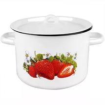 Кастрюля 2,9л 1с16с/1 Клубника садовапя бел.
